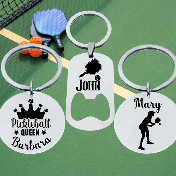 Personalized Pickleball Jewelry Engraved Jewelry Born to Rally