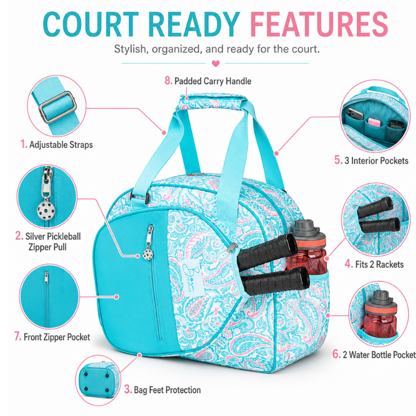 Best Women's Pickleball Bag - Stylish & Functional Storage for