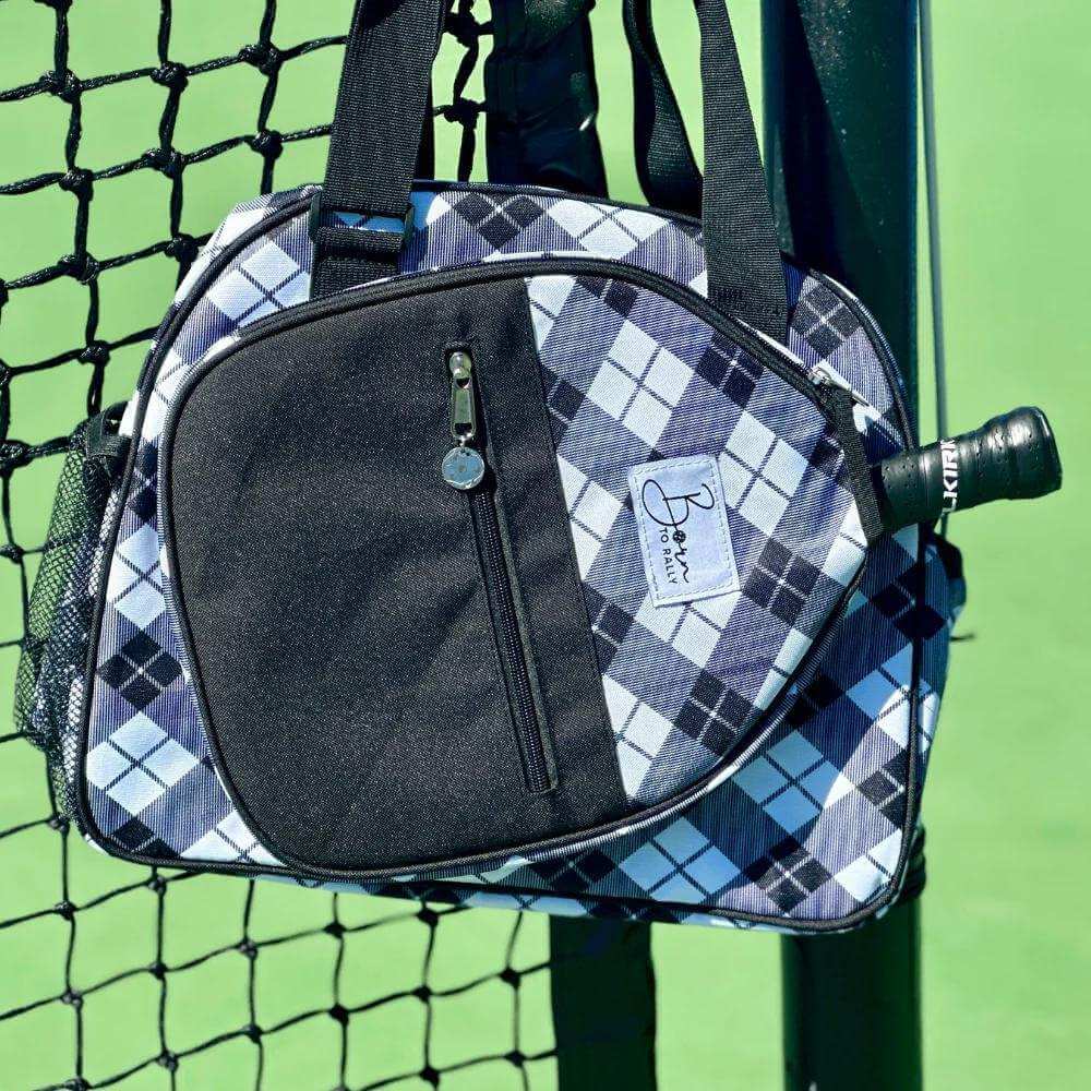 Pickleball Bag in Black Color Unique Design Born to Rally