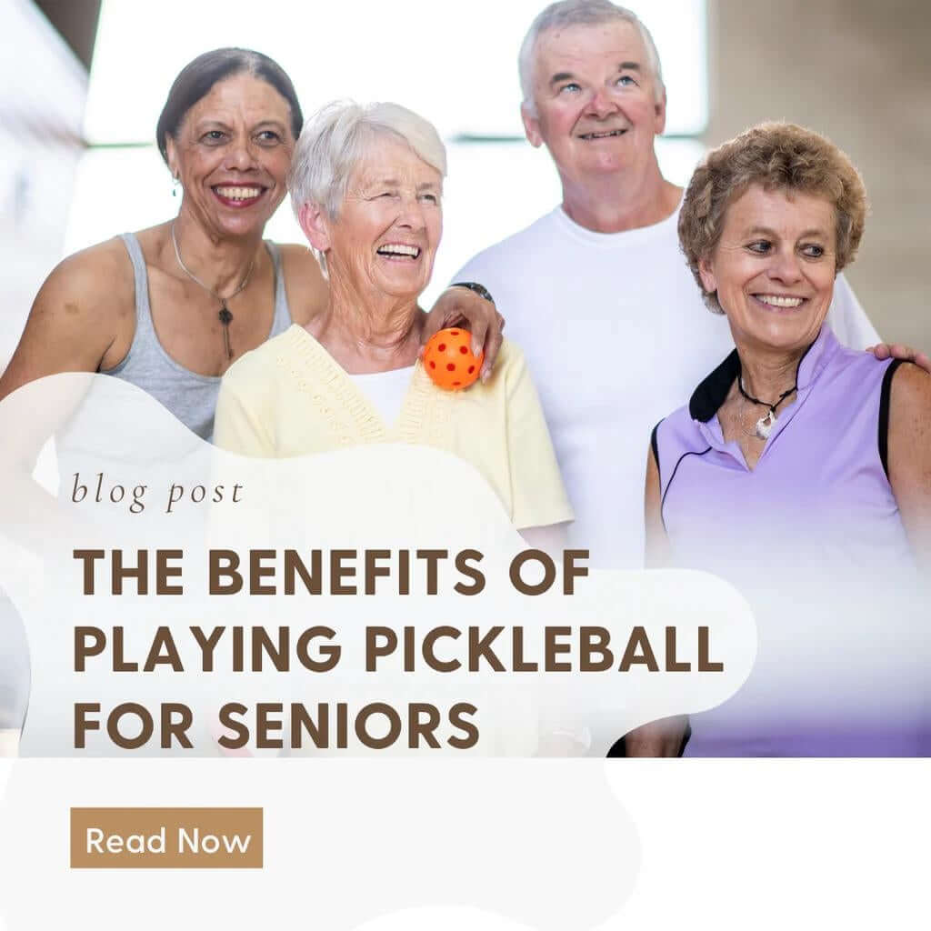 Older people playing pickleball