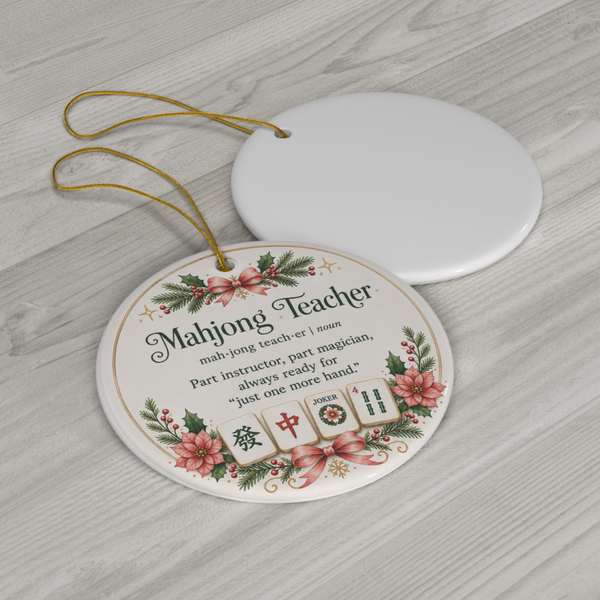 Mahjong Teacher Ornament