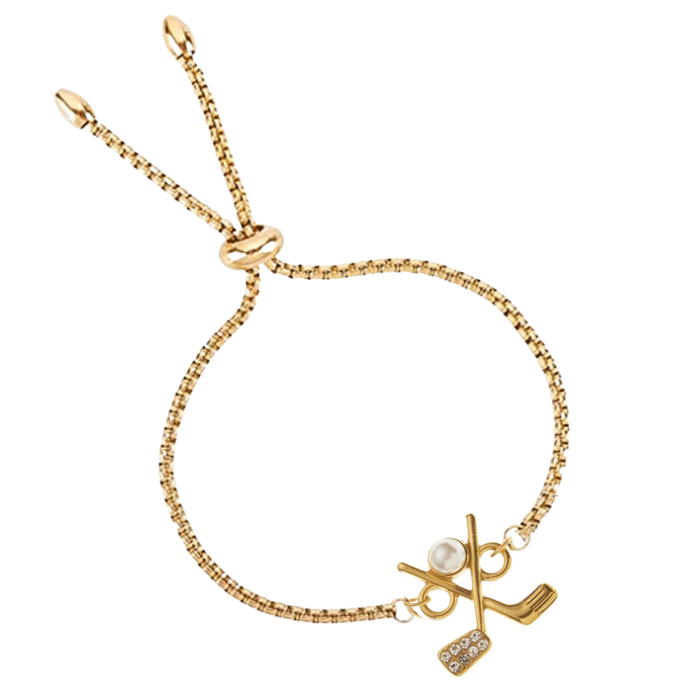 Golf Pearl Slider Bracelet