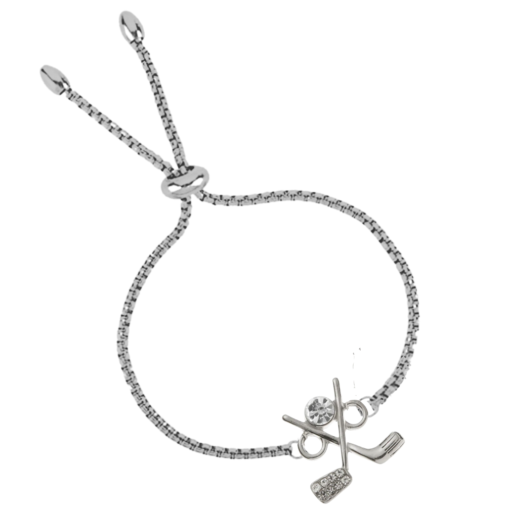 Golf CZ Slider Bracelet