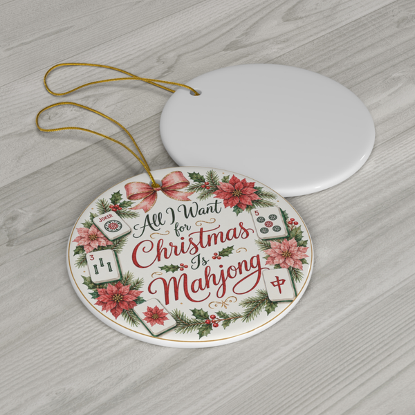 All I Want to Christmas is Mahjong Ornament