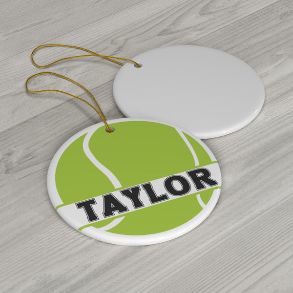 Personalized Tennis Ball Ornament