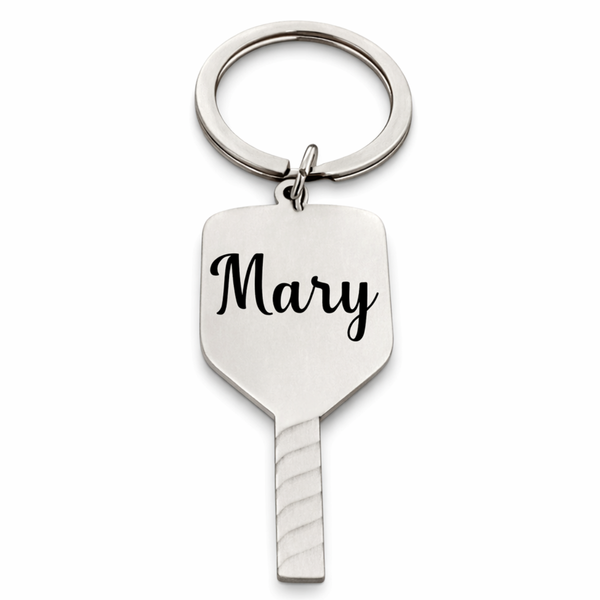 Personalized Pickleball Paddle Keychain