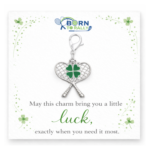 Tennis Clover Lucky Clip on Charm