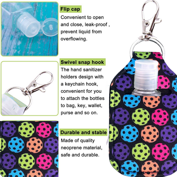 Pickleball Hand Sanitizer Keychain