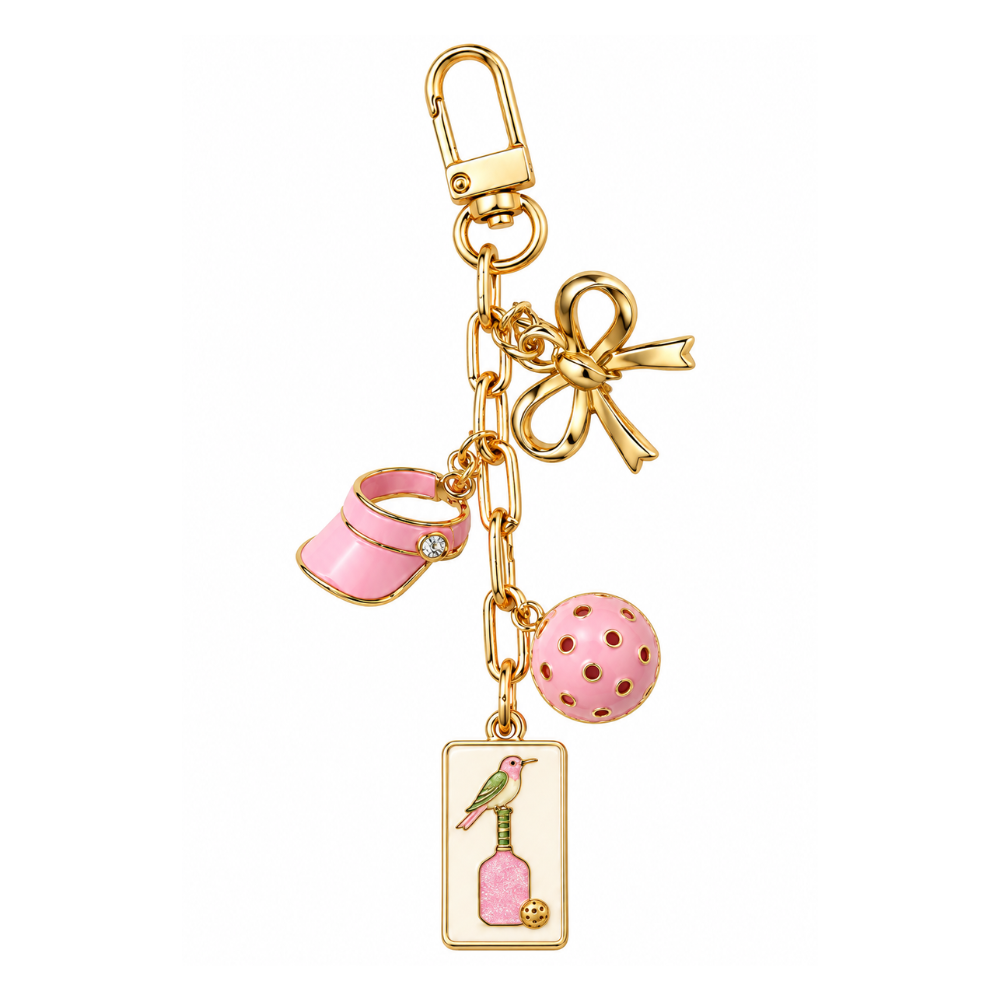 Bird Bam Pickleball Bag Charm Keychain