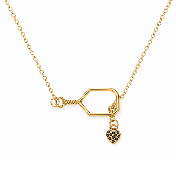 Lob and Love Lariat Pickleball Necklace