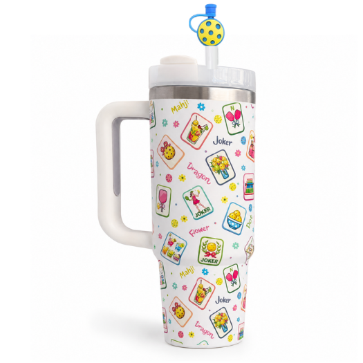 ****COMING SOON**** Pickleball Mahjong 30oz Tumbler