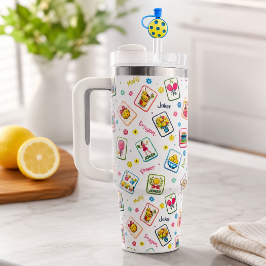 ****COMING SOON**** Pickleball Mahjong 30oz Tumbler