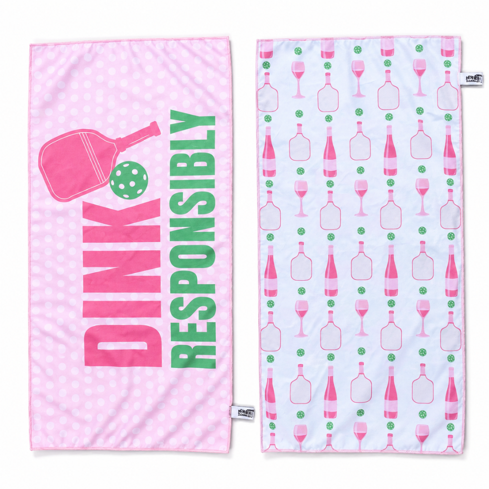 Pink Dink Responsibly Double-Sided Microfiber Towel
