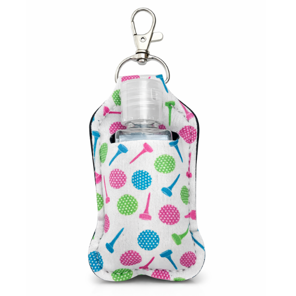 Golf Balls Hand Sanitizer Clip Keychain
