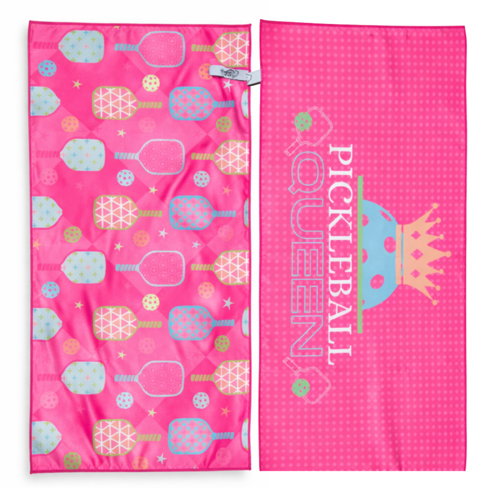 Pickleball Queen Double-Sided Microfiber Towel