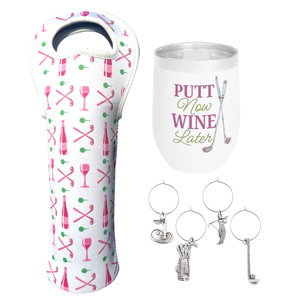 Golf Wine Gift Set