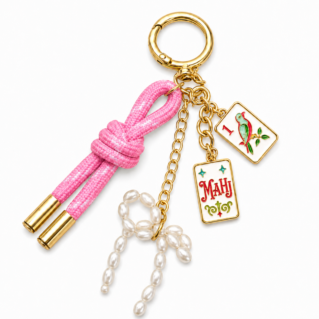 Mahj All Day Mahjong Bag Charm Keychain