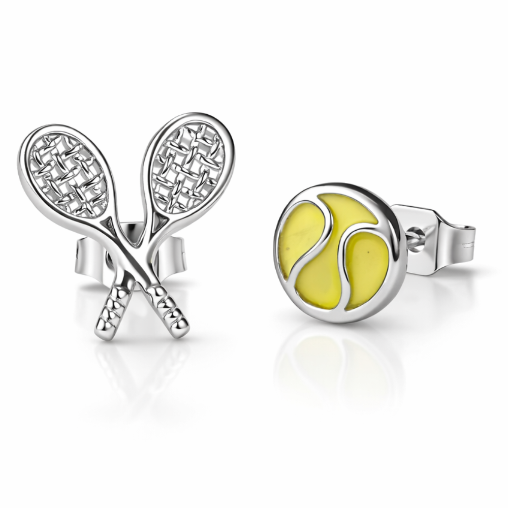 Courtside Tennis Stud Earrings