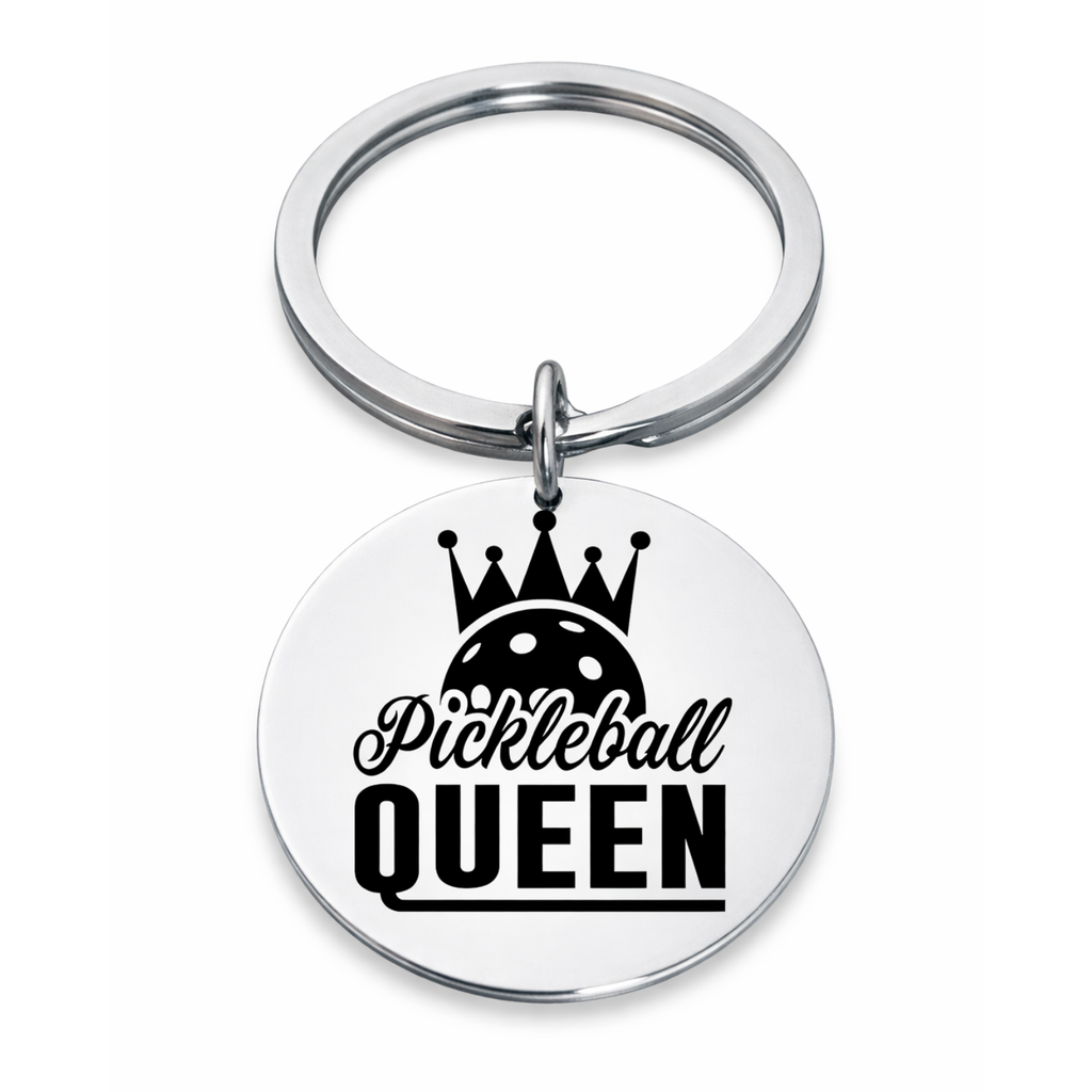 Pickleball Queen Keychain