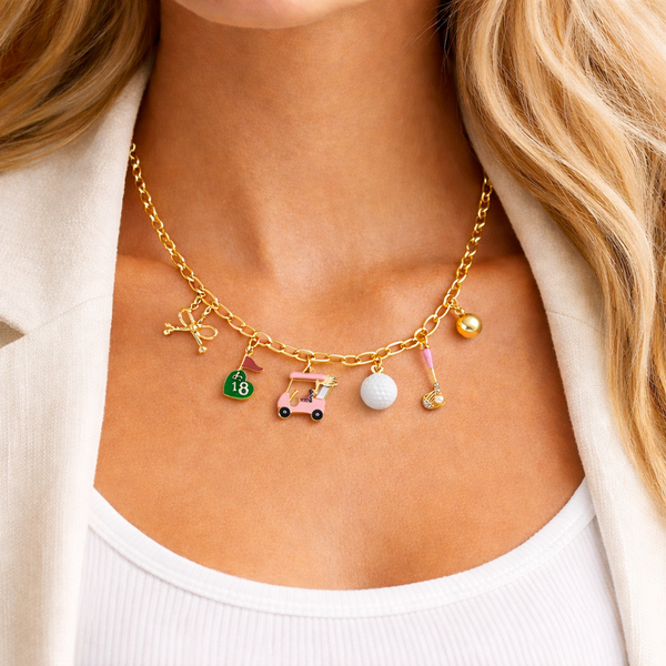 Fairway Fun Golf Charm Necklace