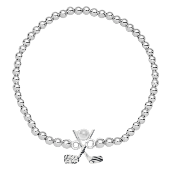 Golf Pearl Beaded Bracelet
