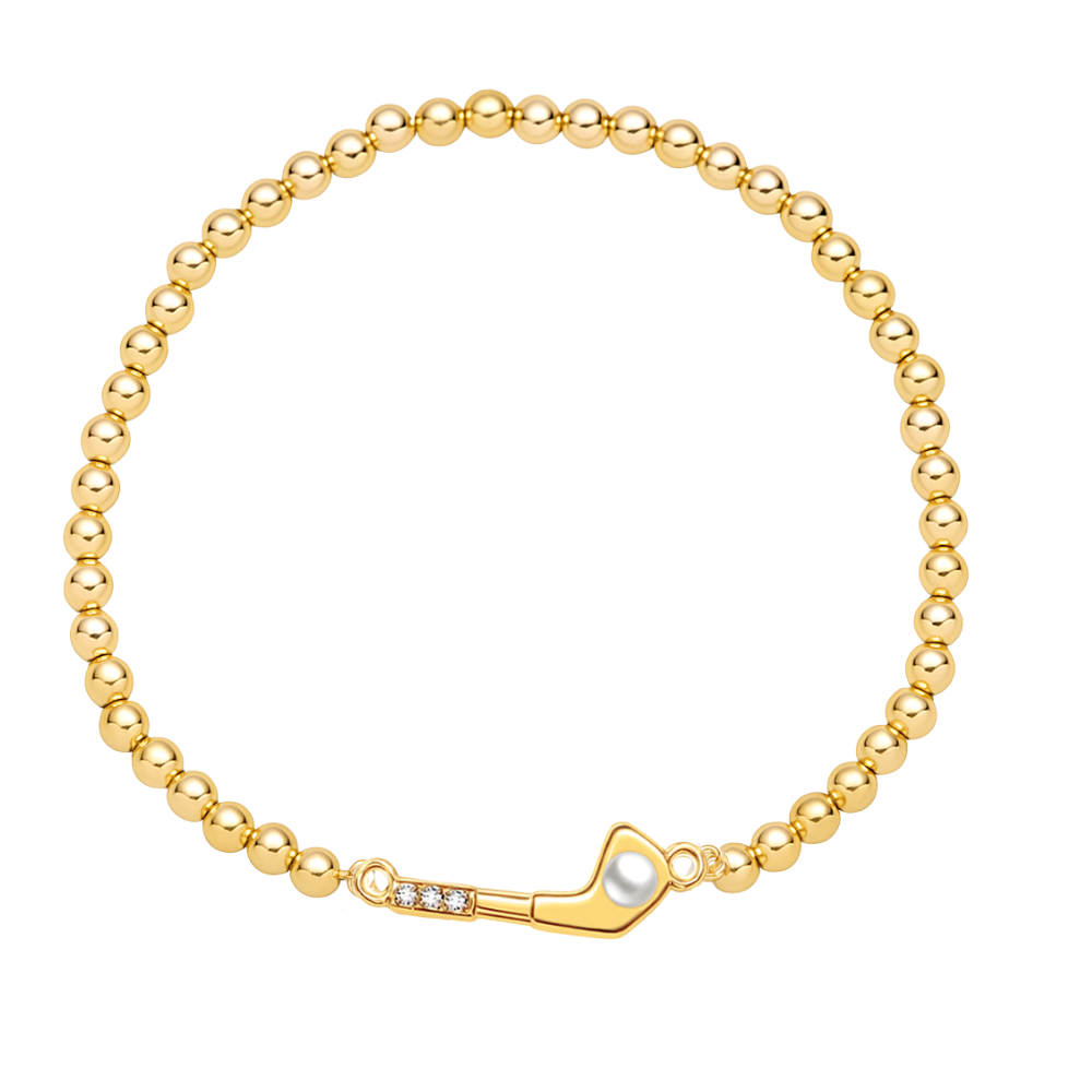Golf Pearl Beaded Bracelet