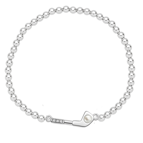 Golf Pearl Beaded Bracelet