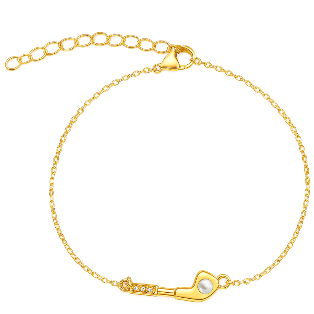 Golf Pearl Club Chain Bracelet -Pick Color