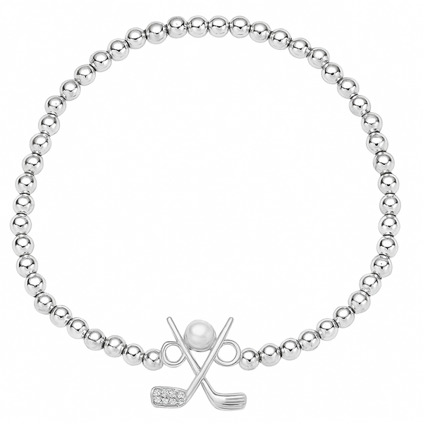 Golf Pearl Beaded Bracelet
