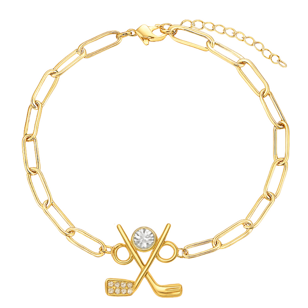 Golf Paperclip Bracelet