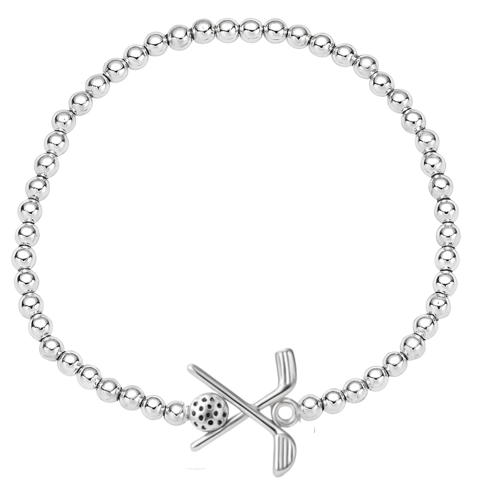 Golf Beaded Bracelet- Pick Color