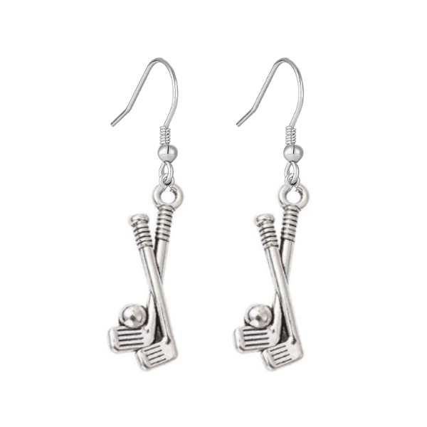 Golf Club Earrings