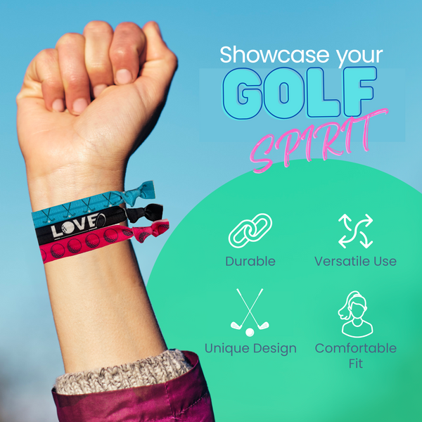 Girls Golf Hair Ties