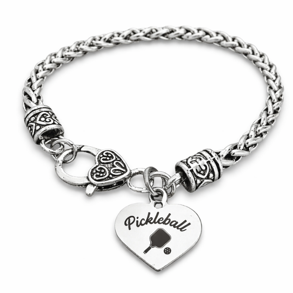 Pickleball Bracelet with Pickleball Queen Charm