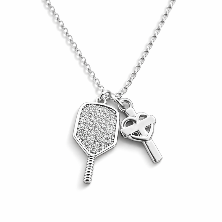 Pickleball Cross Necklace