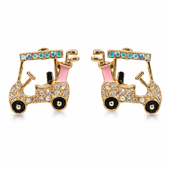 Golf Cart Stud Earrings