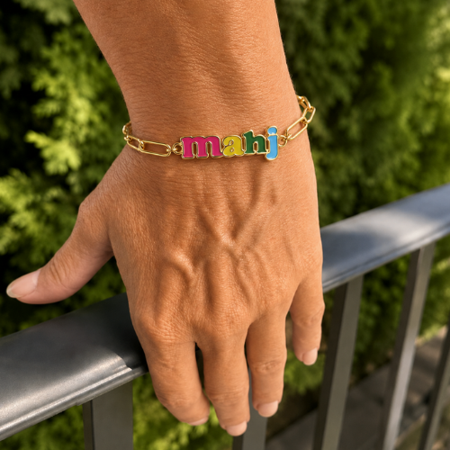 Mahj Pop Paperclip Bracelet