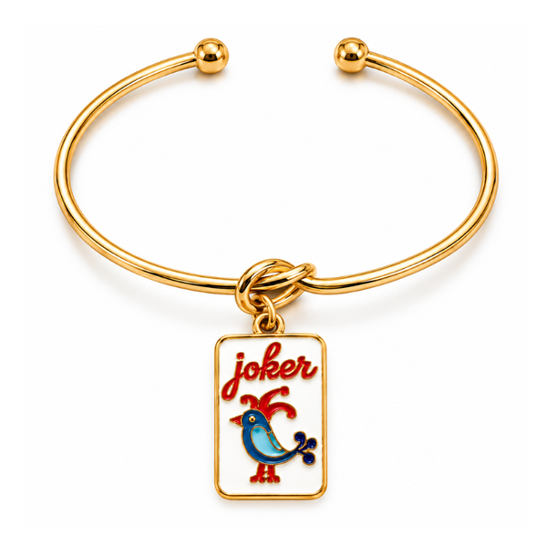 Mahjong Love Knot Bangle Bracelets