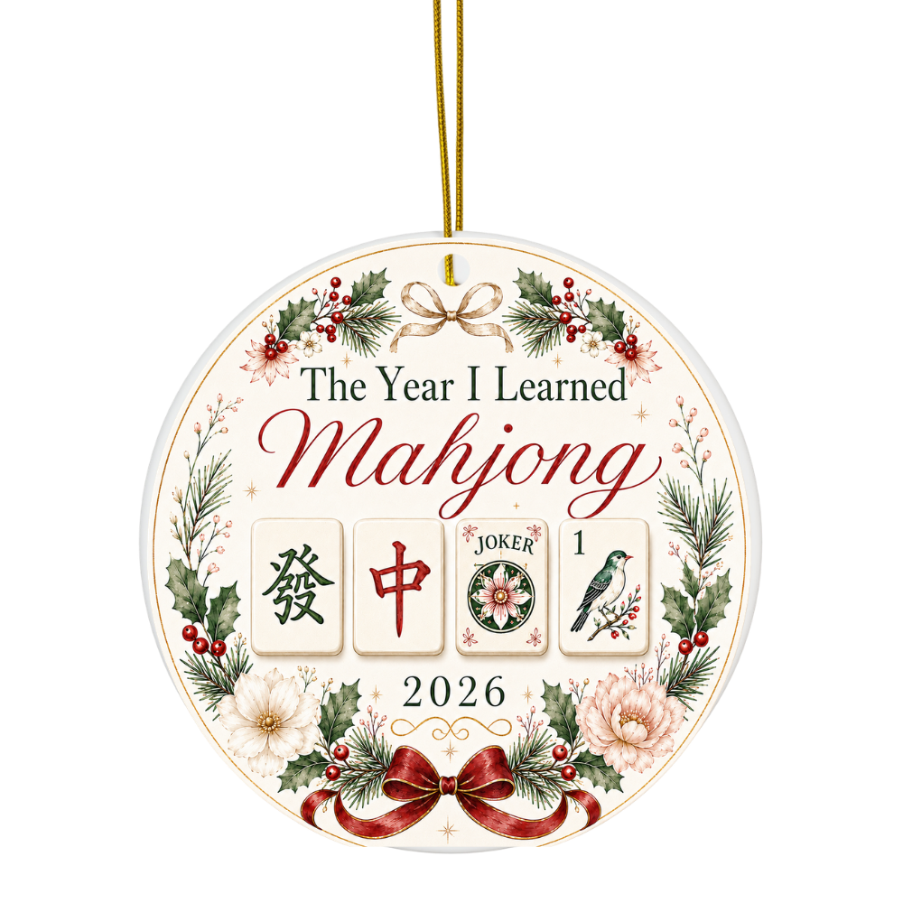 Year I Learned Mahjong Ornament