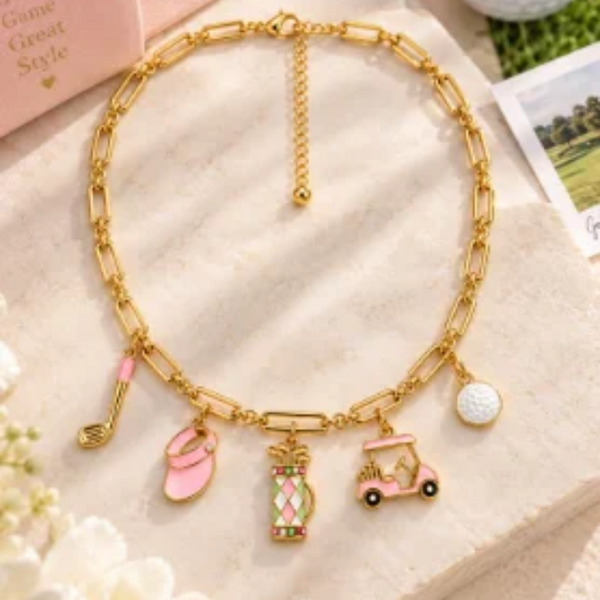 Golf PaperClip Necklace