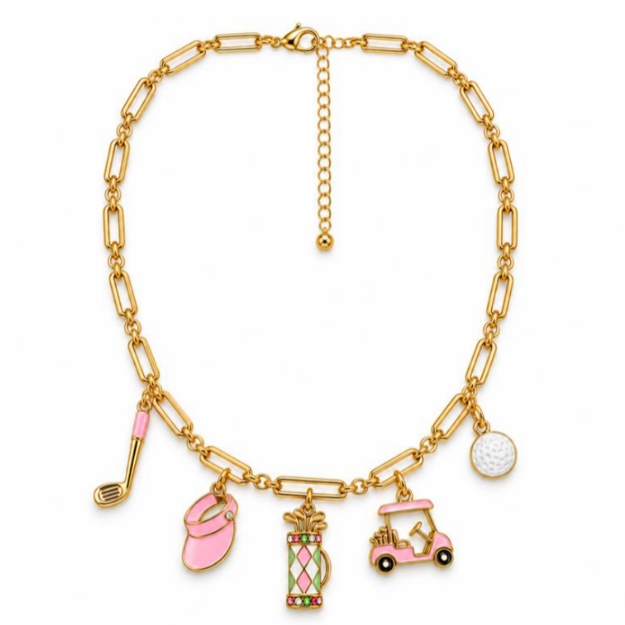 Golf PaperClip Necklace