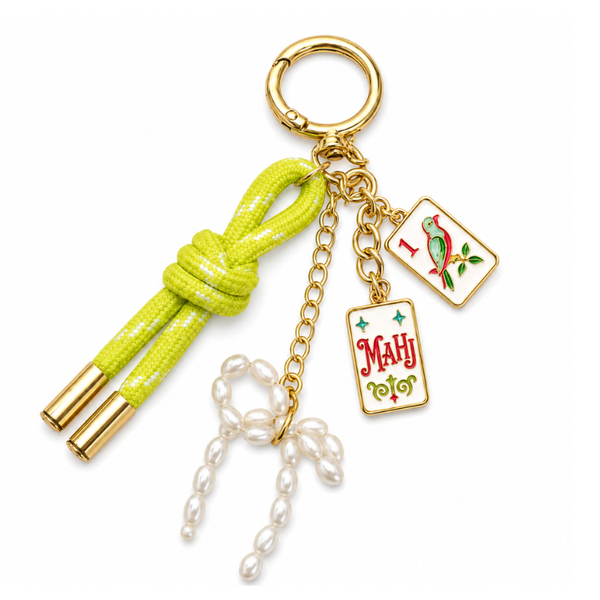 Mahj All Day Mahjong Bag Charm Keychain