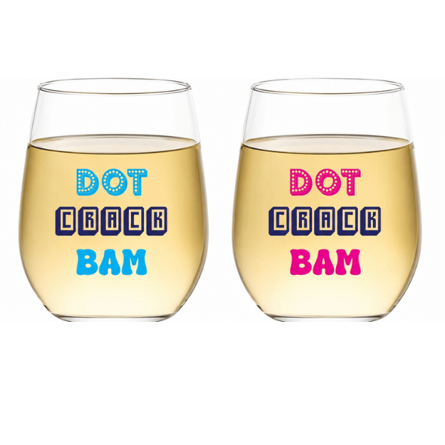 Mahjong Wine Tumblers- Plastic Shatterproof