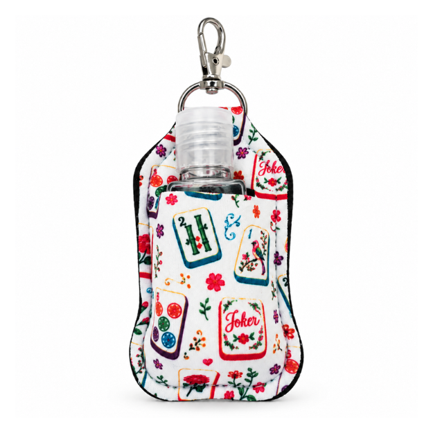 Mahjong Hand Sanitizer Holder Keychain