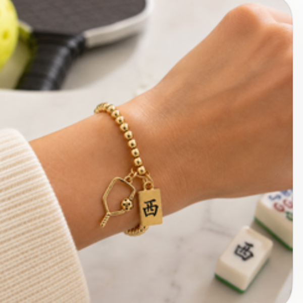 Pickleball Mahj Wind Bracelet
