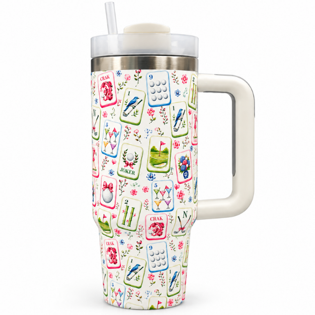 Golf Mahjong Tumbler- 30oz