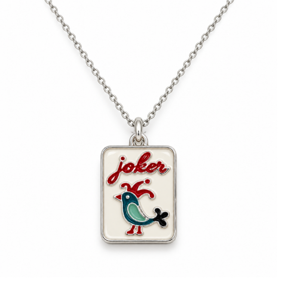 Mahjong Joker Tile Necklace
