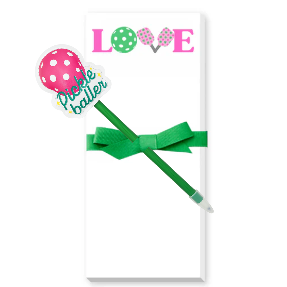 Pickleball Love Notepad & Pen Set