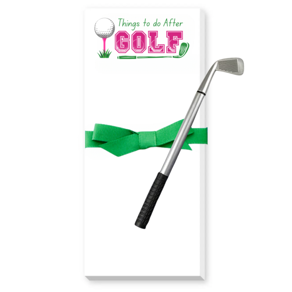 Golf Notepad and Pen Set- Things to Do After Golf