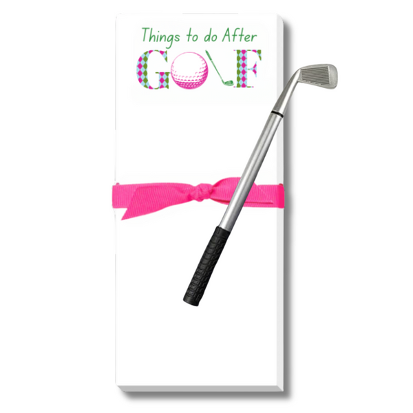 Golf Notepad and Pen Set- Things to Do After Golf